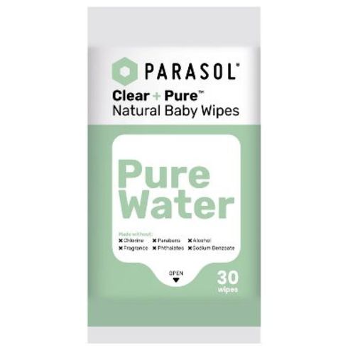 Parasol Clear+pure Natural Baby Wipes - 30ct
