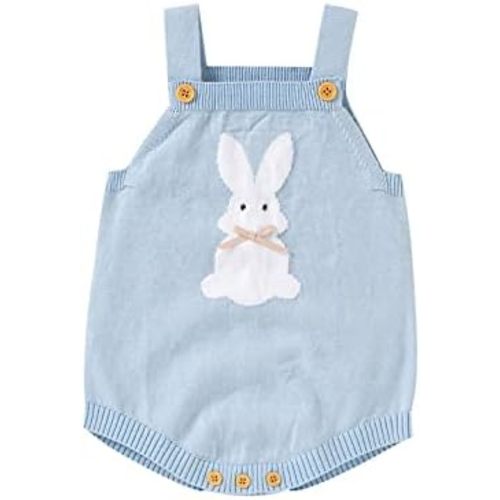 Baby Boy Easter Bunny Romper - 3-6M