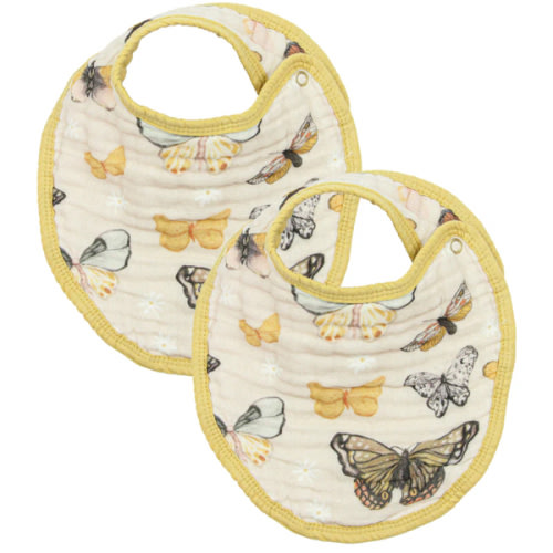 Cloud Muslin™ Bib 2 Pack - Amelia/Honey – Lou Lou & Company