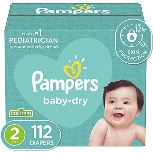 Diapers Size 2,112 Count - Pampers Baby Dry Disposable Baby Diapers, Super Pack