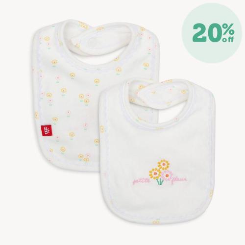 evangeline organic cotton magnetic stay dry infant reversible bib – Magnetic Me