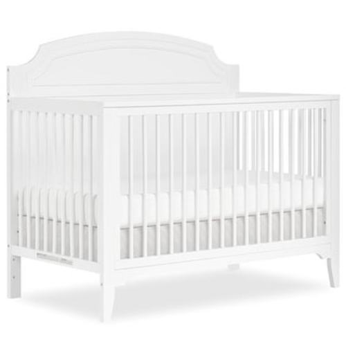 Dream On Me Milton 5 in 1 Convertible Crib made with Sustainable New Zealand Pinewood - White