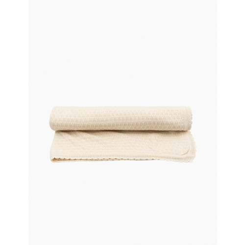 Venti Pointelle Blanket in Antique White