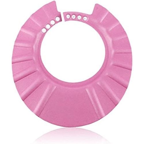 Baby Safe Shampoo Shower Bathing Protection Soft Shower Cap Hat Wash Hair Shield for Children Kids (Pink)
