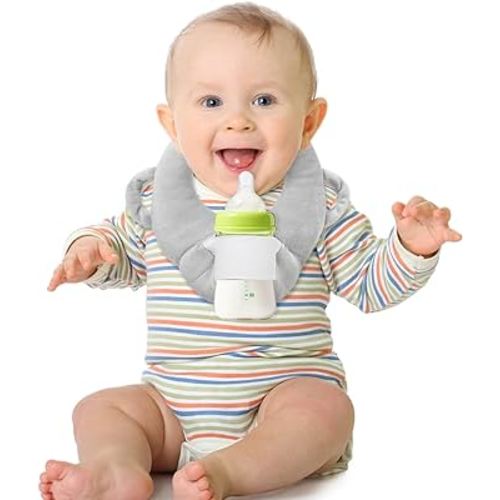 Baby Bottle Holder,Baby Self Feeding Cushion for Bottle and Breastfeeding, Baby Self Feeding Pillow,Breast Feeding Pillow with Adjustable Waist Strap and Machine Washable