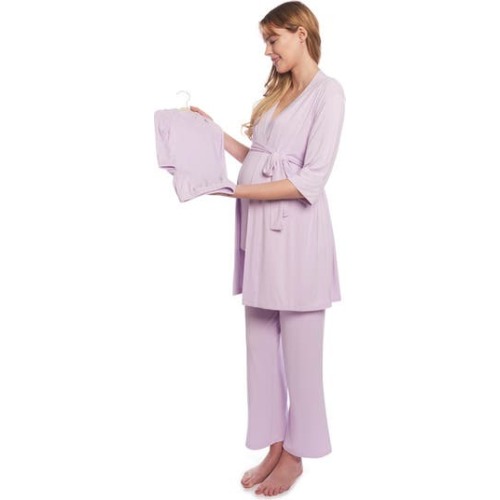 Analise During & After 5-Piece Maternity/Nursing Sleep Set for Mom & Baby, Large