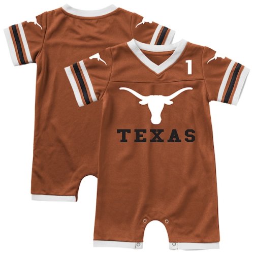 Texas Longhorns Colosseum Infant & Newborn Bumpo Football Romper - Texas Orange