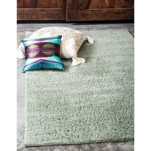 Unique Loom Studio Solid Shag Sky Area Rug
