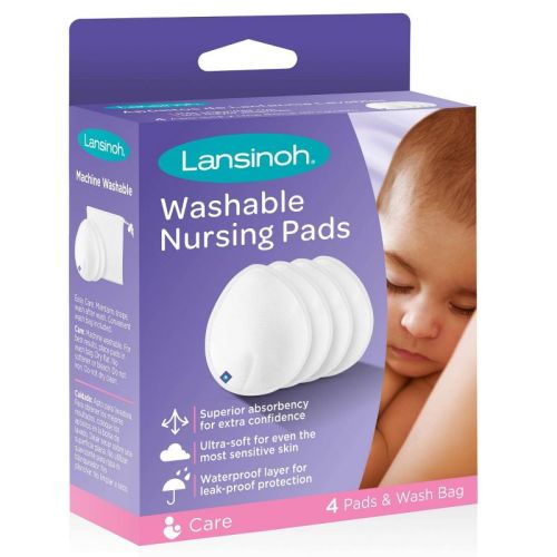 Lansinoh Washable Nursing Pads With Mesh Wash Bag - White - 4ct : Target