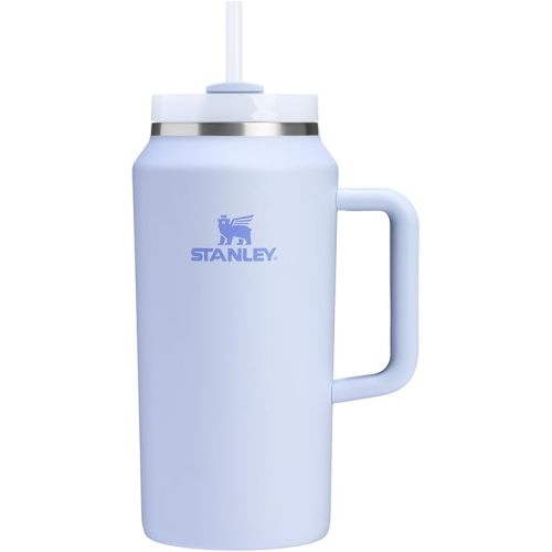 Stanley Quencher H2.0 Tumbler with Handle and Straw 64 oz | Flowstate 3-Position Lid | Large Capacity for Travel & Sports | Insulated Stainless Steel Cup | BPA-Free | Dew Drop