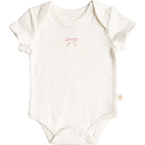 Baby Onesie, Pink Bow - The Blueberry Hill Rompers | Maisonette
