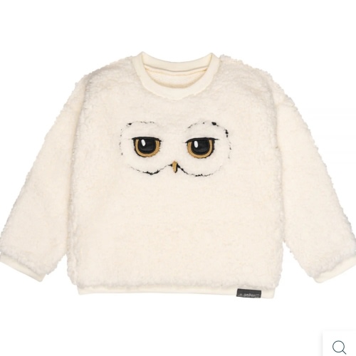 Infant and Toddler Neutral Hedwig Drop Shoulder Top