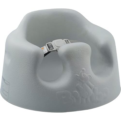 Bumbo Baby Floor Seat, Portable Infant Sit Up Activity & Eating Chair, Cool Grey - Feeding Chair and Sitting Lounger for Babies, Infants and Toddlers