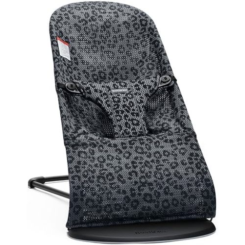 BabyBjörn Bouncer Bliss, Mesh, Anthracite/Leopard