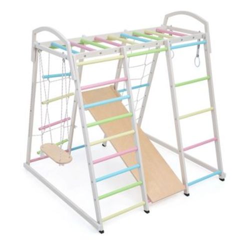 Infurnic Baby Activity Gyms Multi-Functional Climbing Frame, Safe and Sturdy Design, Spacious Play Area, Multicolored, 52.76"*14.97"*5.71"