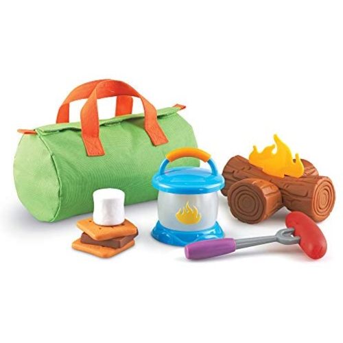 Learning Resources New Sprouts Camp Out! My Very Own Camping Set - 11 Pieces, Ages 18+ months Toddler Camping Toys, Outdoor Toys, Camp Out Play Set for Kids, Camping for Preschoolers