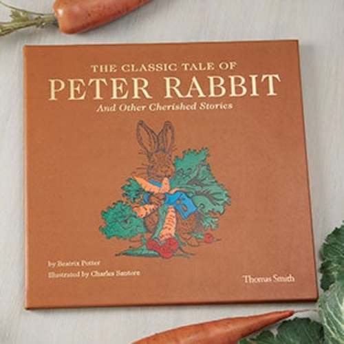 Peter Rabbit Personalized Leather Book