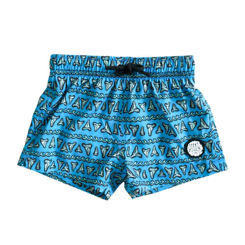 Blue Shark Tooth Swim Trunks | Toddler & Baby