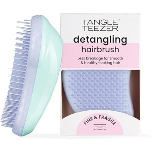Tangle Teezer Original Detangler Brush, Dry & Wet Hair Brush for Color-Treated, Fine & Fragile Hair Types, Mint Violet