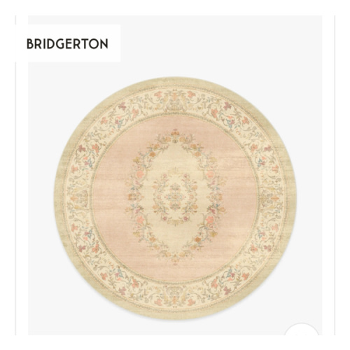 Bridgerton Lady Whistledown Vintage Pink Rug | Ruggable