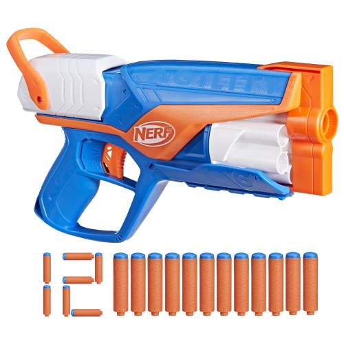 Nerf N Series Agility Blaster & 12 Nerf N1 Darts Compatible Only with Nerf N Series Blasters