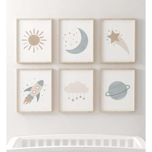 Outer Space Set of 6 Prints No. 1 - BNCP