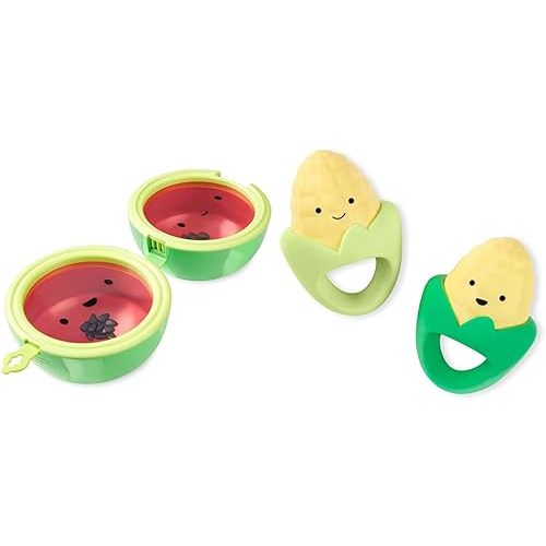 Skip Hop Baby Musical Toy Drums Watermelon and Maracas Mara-Corns Farmstand Set