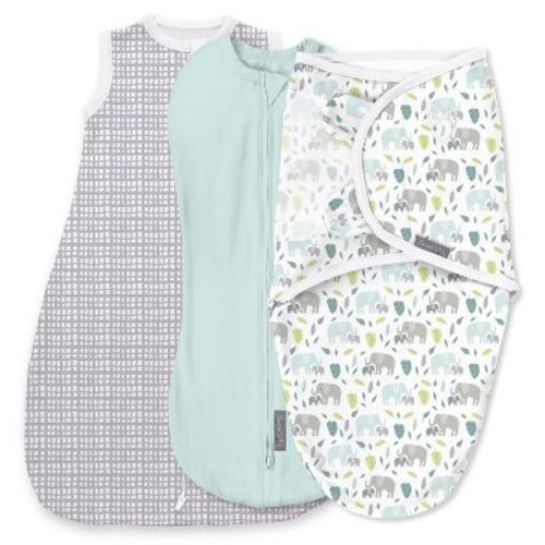 Swaddleme By Ingenuity Comfort Pack Baby Elephant Baby Swaddle Wrap - S - 0-3 Months - 3pk