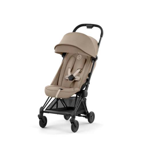 Cybex COYA Compact Lightweight Stroller - Cozy Beige/Matte Black