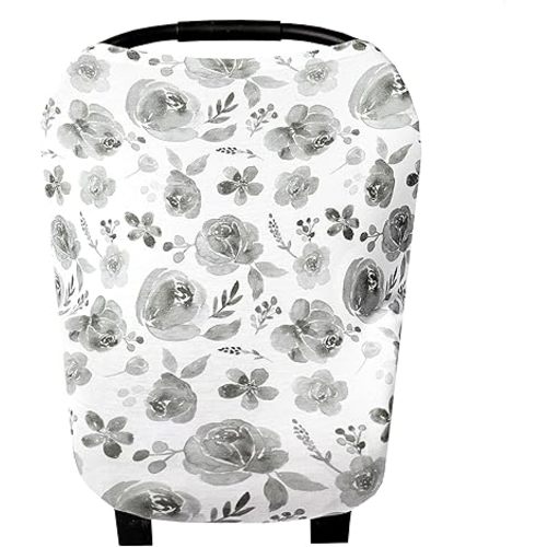 Copper Pearl Multi-Use Cover: Car Seat Covers, Nursing Cover, and Stroller Cover for Sun - Stretchy Fabric, All-Season Use, Stylish Designs, Easy Access for Moms - Rowan