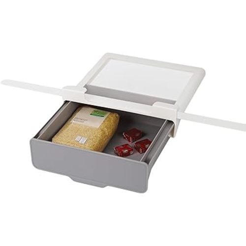 Joseph Joseph CupboardStore Under Shelf Drawer Kitchen Cabinet Storage Organizer, Space Saving, Gray/ White