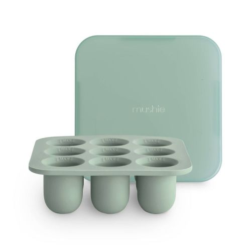 Mushie Silicone Fresh Food Feeder Freezer Tray - Cambridge Blue - 2pk
