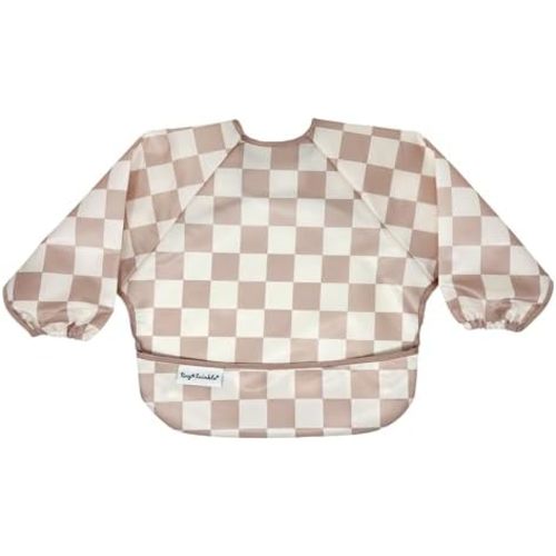 Tiny Twinkle Mess Proof Baby Bib, Full Sleeve Bib Outfit, Waterproof Bib for Toddlers, Machine Washable, Tug Proof Closure