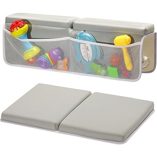 TOUA Comfortable Soft Baby Support Bathtub Kneeler Mat Knee Saver Cushion and Bathroom Elbow Rest Pad Set