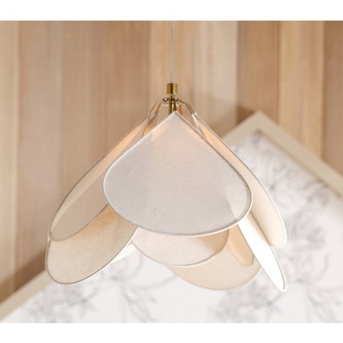 Linen Flower Pendant