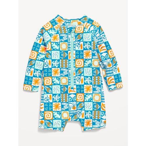 Long-Sleeve Rashguard One-Piece Swimsuit for Baby