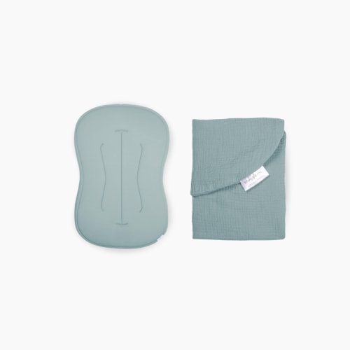 Lounger Curve + Muslin Cover Set | Slate