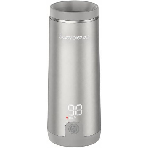 Baby Brezza Portable Baby Bottle Warmer - Breastmilk + Formula Safe, Grey