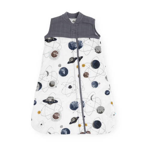 Cotton Muslin Quilted Sleep Bag - Planetary
