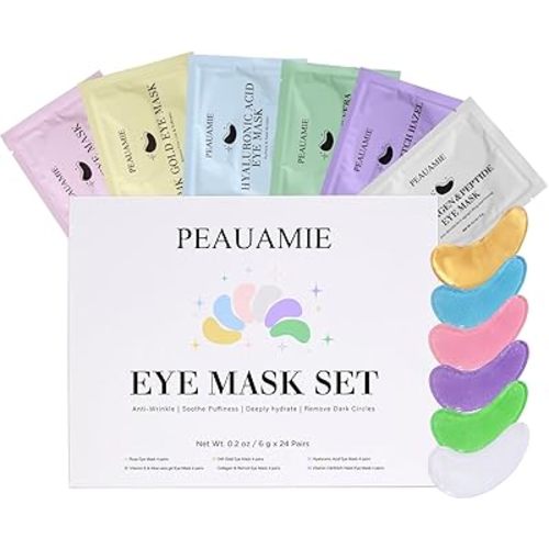 Under Eye Patches with Collagen and Hyaluronic Acid Eye Mask for Wrinkle,Dark Circles,Face Mask Skin Care Products 24 Pairs