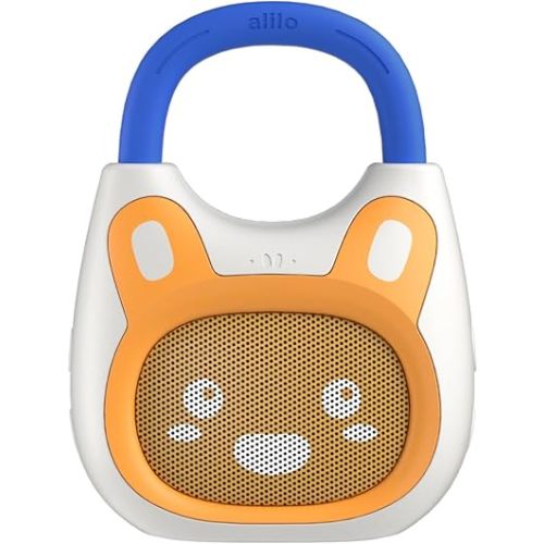 alilo Pocket Bunny Portable Kids Music Player, Musical Toys for Toddlers, Preloaded 120+ Stories/Music/Lullabies/White Noise,High Fidelity Sound Travel Bluetooth Speaker (with Strap and Ring)