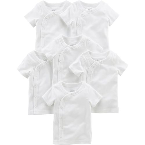 Simple Joys by Carter's Baby Boys' 6-Pack Side-snap Short-Sleeve Shirt