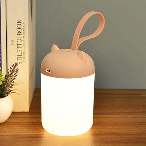 Kids Lantern Portable Night Light-STARTOGO Rechargeable Camping Lantern Battery Powered,3000K Eye-Caring,Stepless Dimmable,LED Tent Lantern,Perfect as Nursery Night Lights,Kids Bedroom Lighting.Pink.