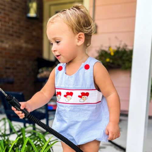 Boys Smocked Rebel Bubble