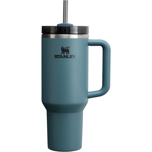 Stanley Quencher H2.0 Tumbler with Handle and Straw 40 oz | Flowstate 3-Position Lid | Cup Holder Compatible for Travel | Insulated Stainless Steel Cup | BPA-Free | Blue Spruce