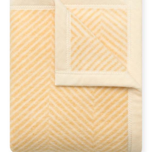Harborview Herringbone Butter Yellow Mini Blanket