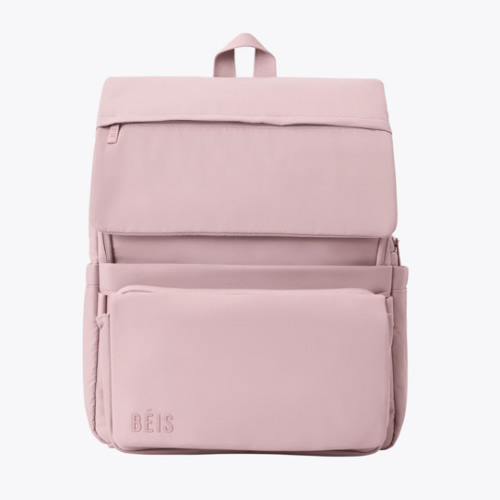 BÉIS 'The Ultimate Diaper Backpack' in Atlas Pink - Best Pink Backpack Diaper Bag