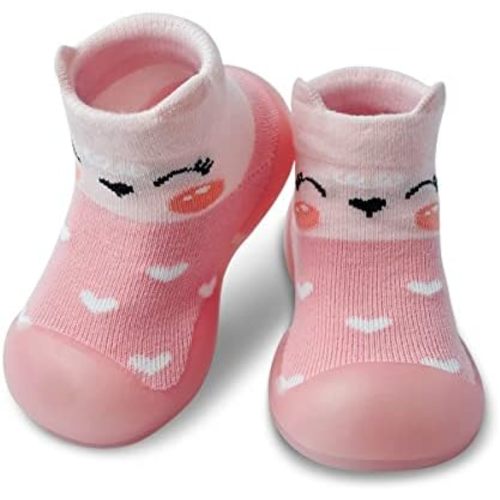 Baby Sock Shoes Boys Girls First Walking Shoes Non-Slip Slippers Soft Sole Sneakers Toddler Infant Babygirl
