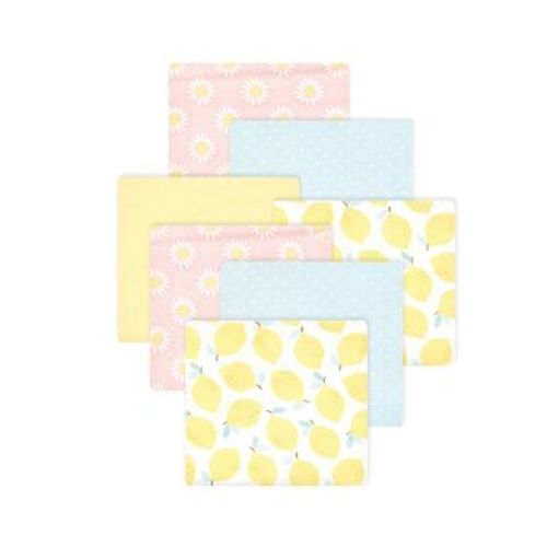 Luvable Friends Hudson Baby Flannel Receiving Blankets 7pk, Yellow Daisy