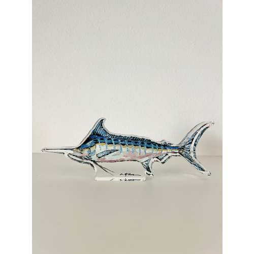 "Blue Marlin" acrylic – Chelsea McShane Art